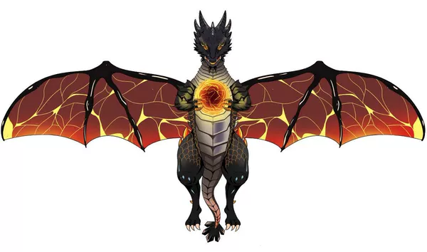Large dynamic magic dragon + fishing rod