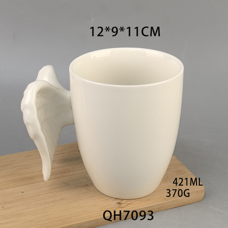 Ángel de cerámica 3D estereoscópico asa mango taza ángel personalidad taza de café taza de agua taza de regalo