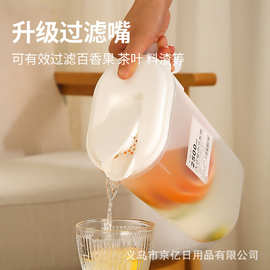 厂家批发夏季家用冷水壶冰箱凉水壶大容量耐高温日式冷水桶水杯