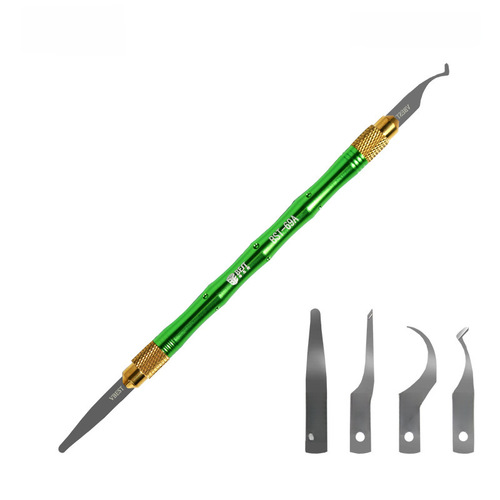 Bestun Tungsten Blade CPU Spudger Phone Repair Mainboard Chip Scraper Desoldering Tool Scratching Knife