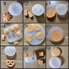 Chocolate Cookies Puff Baking Mold in Various Shapes, Fondant Mousse Liquid Silicone Mold, Factory Direct Sale