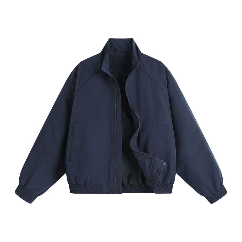 American-Style Bomber Jacket for Men, Outdoor Softshell Jacket, Spring Cleanfit Flight Jacket, Stand-Collar Top, Trendy American-Style Bomber Jacket for Men, Outdoor Softshell Jacket, Spring Cleanfit Flight Jacket, Stand-Collar Top, Trendy
