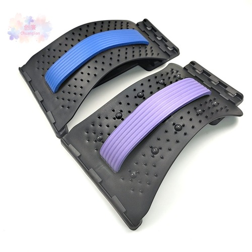Lumbar Spinal Relaxer, Waist Massager, Spinal Correction, Traction, Stretching Device, Acupuncture and Magnet Therapy Model, Back Relaxing Cushion