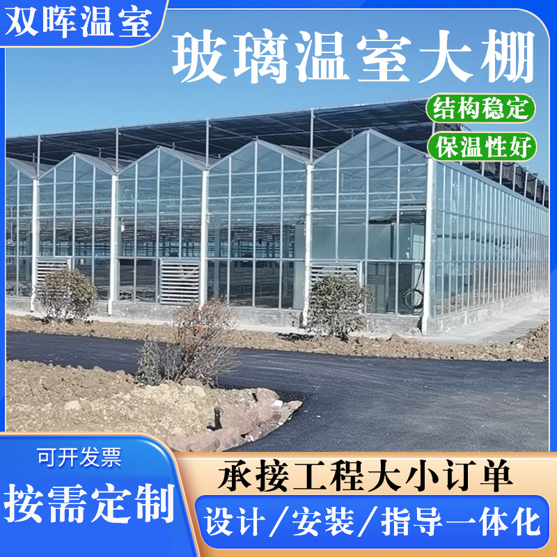 玻璃温室大棚骨架 智能温室遮阳温室蔬菜花卉大棚育苗育秧养殖大