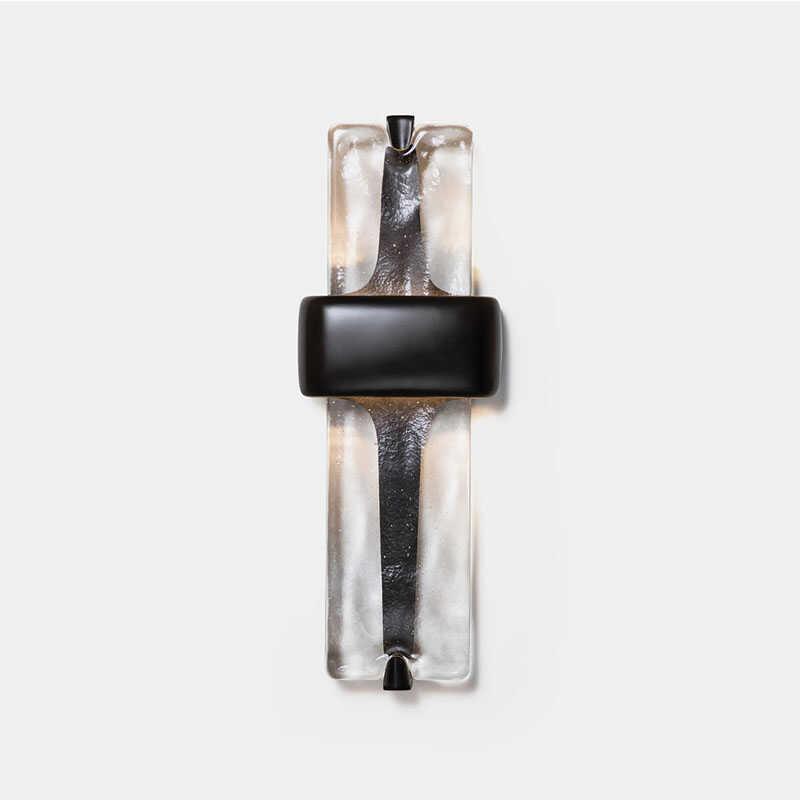 Pasillo retro estilo americano lámpara de vinos casa de paneles de agua lámpara de pared cristal nuevo dormitorio pared de fondo sala de estar de lujo