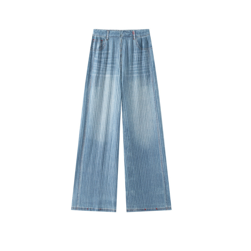 Miyake-Style Pleated Powder-Coated Wide-Leg Anti-Denim Pants for Women 2026 New High-Waisted Drapey Slimming Straight Pants for Summer Miyake-Style Pleated Powder-Coated Wide-Leg Anti-Denim Pants for Women 2026 New High-Waisted Drapey Slimming Straight Pants for Summer