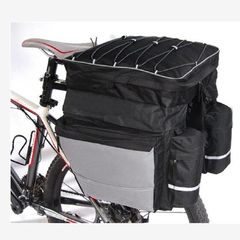 Bike rear rack bag, mountain bike three-in-one cycling bag, bike rear carrier bag, dual backpack, cycling gear