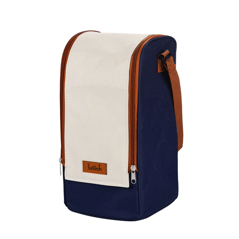 Insulated handheld lunch bag, thermal travel picnic cooler, waterproof, small & large