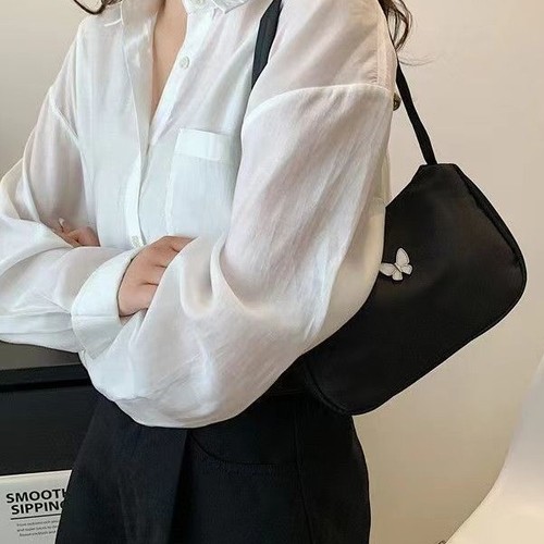 Cross-border minimalist women's handbag fashion crossbody bag 2025 new pure color versatile shoulder bag casual lightweight hand-held bag