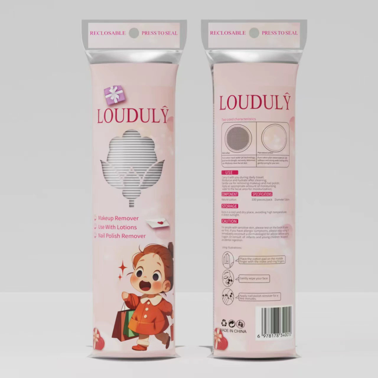 Cotton transfronterizo algodón puro algodón al por mayor pieza redonda de algodón desechable al por mayor algodón grueso suave y suave