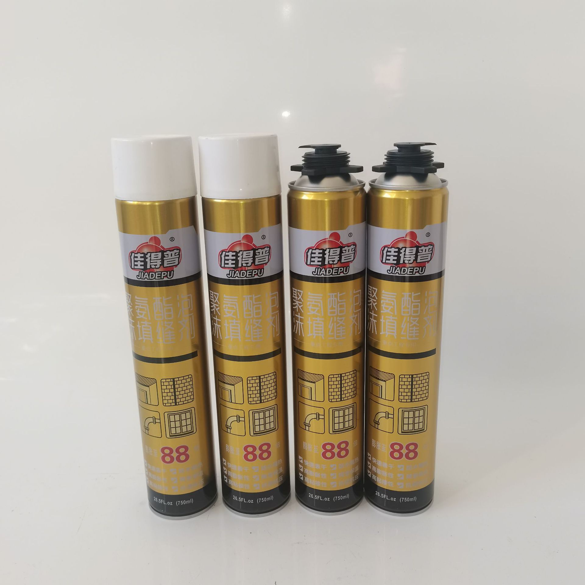聚氨酯发泡剂填缝剂泡沫胶膨胀填充剂门窗发泡填缝剂枪管一体