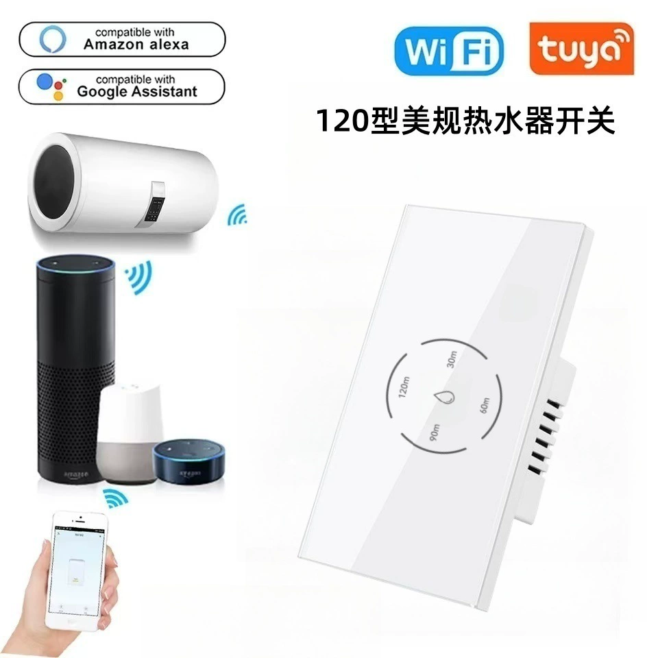 US и AU WiFi переключатель водонагревателя сенсорный настенный переключатель APP таймер Tuya 120 тип умный переключатель.