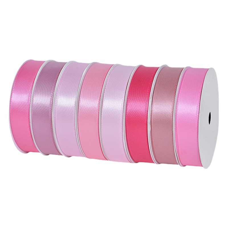 En stock Yao Ming 1. 5cm cinta mate de una sola cara de poliéster arco pastel de flores embalaje de regalo cinta de la boda