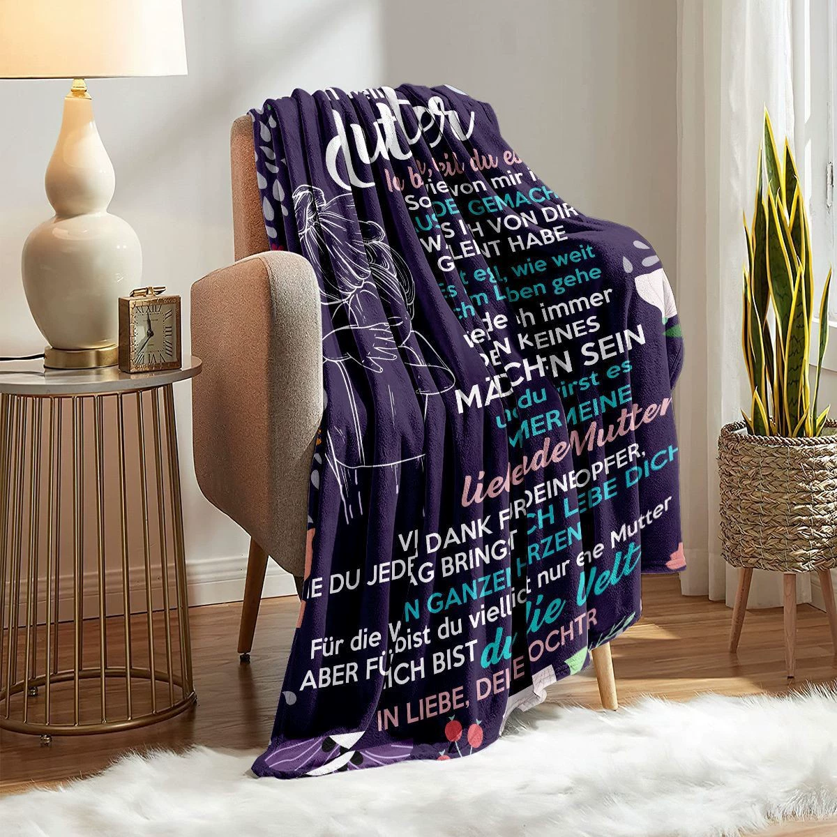 Flannel digital duvet, sofa