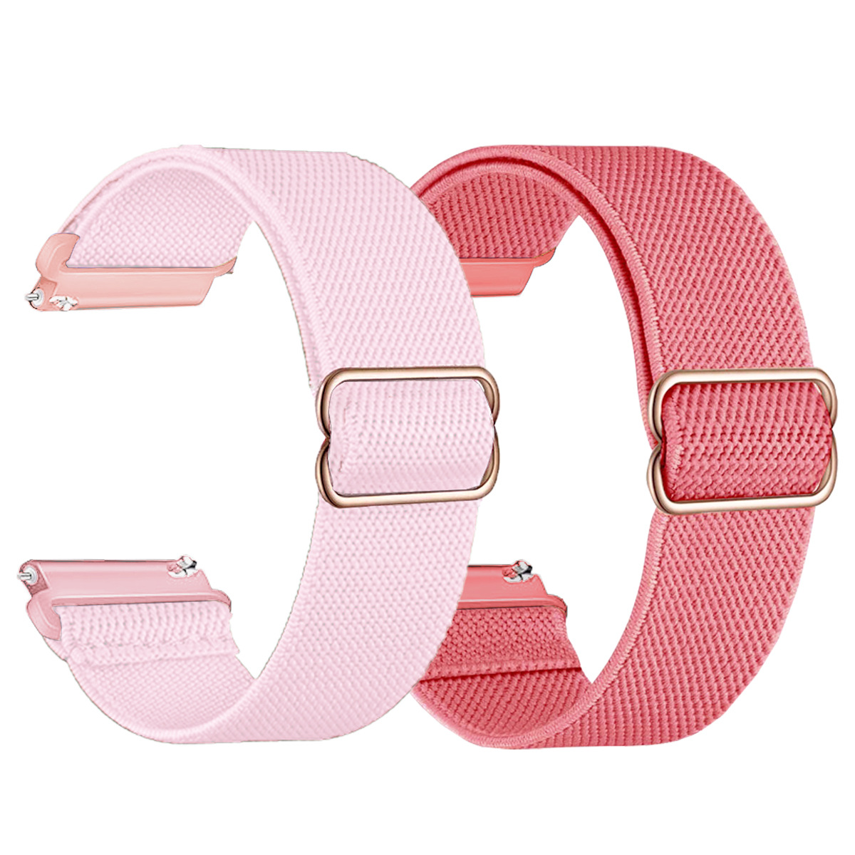 For Samsung Huawei gt2 Woven Watch Strap 20mm 22mm Adjustable Elastic Single-loop Nylon Strap