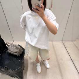 《毒家外贸版本》26ss新款AC家字母云柔长绒棉徽标短袖男女同款
