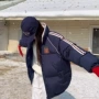 冬季学生撞色新款棉服