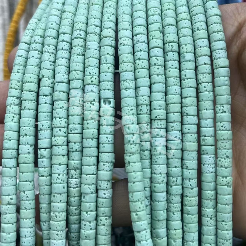 2*4mm天然石管珠隔片散珠玉髓青金水晶圆柱隔珠diy饰品配件批发|undefined