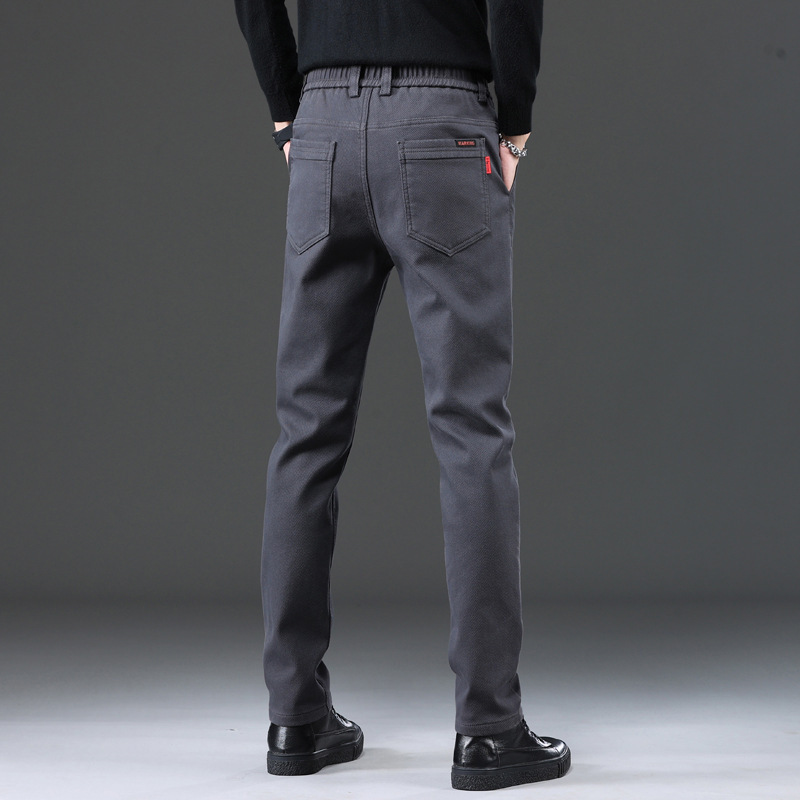 Nuevos pantalones casuales de hombre de otoño transfronterizos, elásticos sueltos, tendencia de primavera y otoño, pantalones comerciales de lujo ligeros, otoño