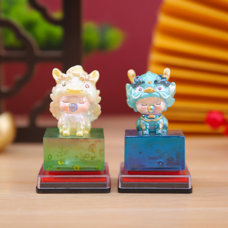 创意潮玩国风神兽系列吉娃灵兽印章盲盒书房桌面装饰摆件厂家直销|undefined