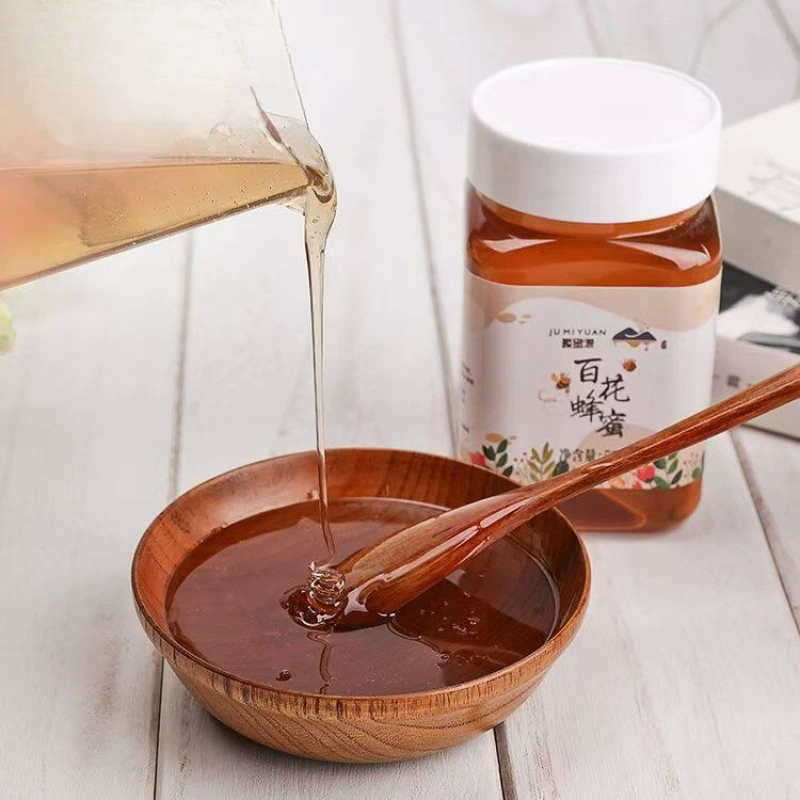 Чистый мед из зрелых диких цветов и акации, консервированный с настоящим нектаром из глубоких гор, настоящий натуральный продукт фермерского производства.