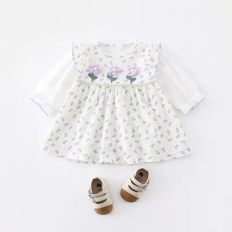 【定制】女童连衣裙春秋装外出长袖秋装女宝宝秋季服裙子A字版型