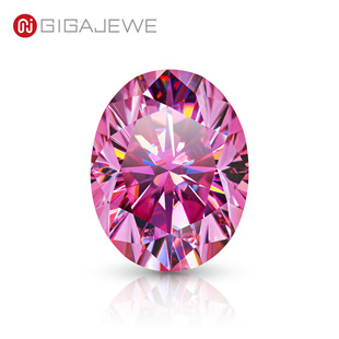 GIGAJEWE pink oval moissanite bare stone with certificate jewelry making wholesale