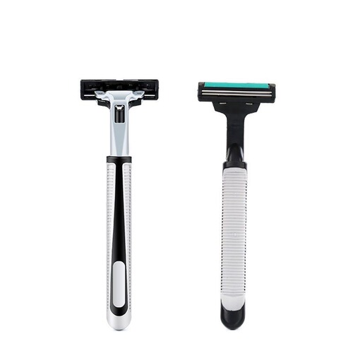 Geely Manual Shaving Blade 2-Layer Men's Beard Shaver Head Stainless Steel Shaving Razor Double Layer