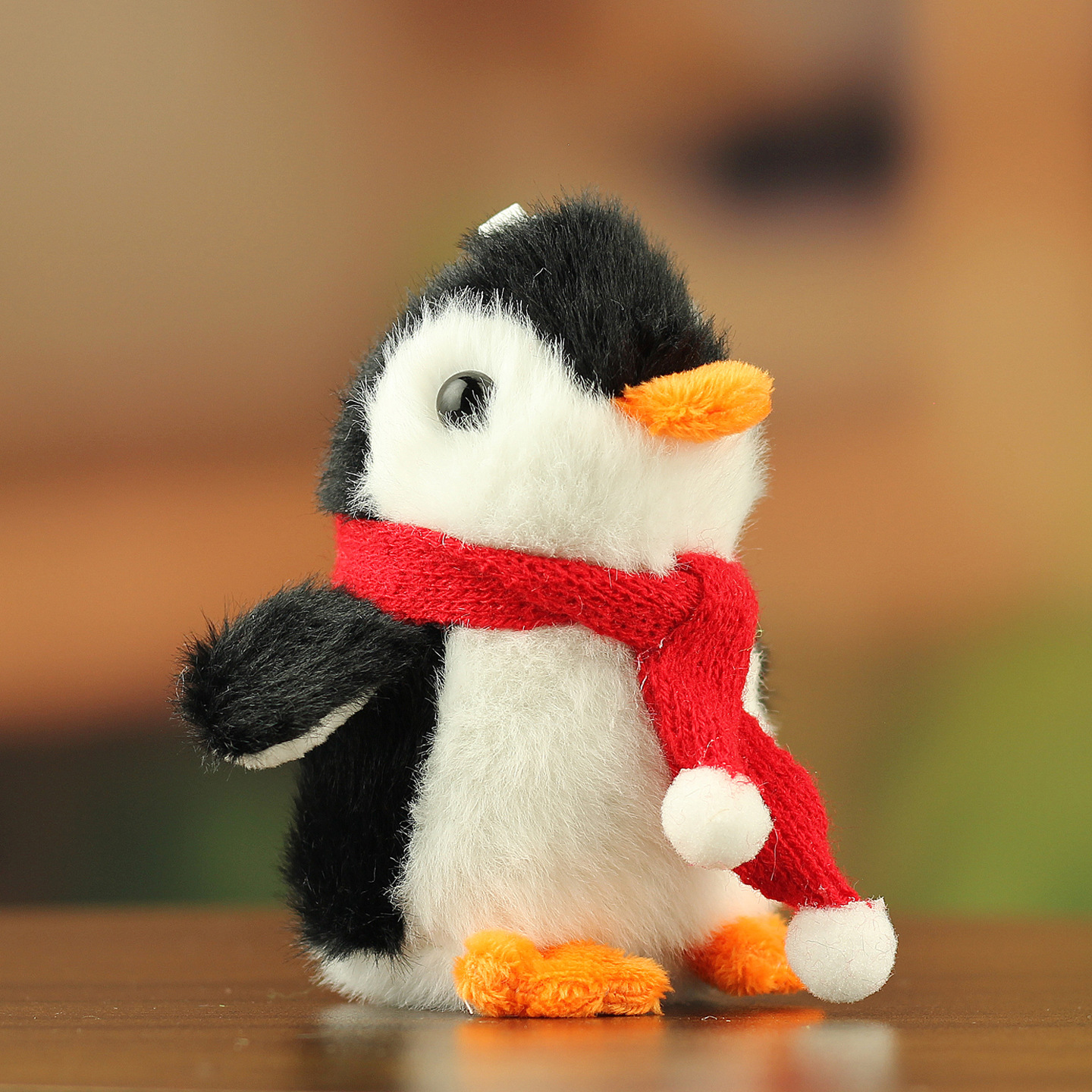 Cute pingüino peluche pequeño cónyuge dibujos animados muñeca muñeca peluche juguetes pareja llaveros bolsos colgantes