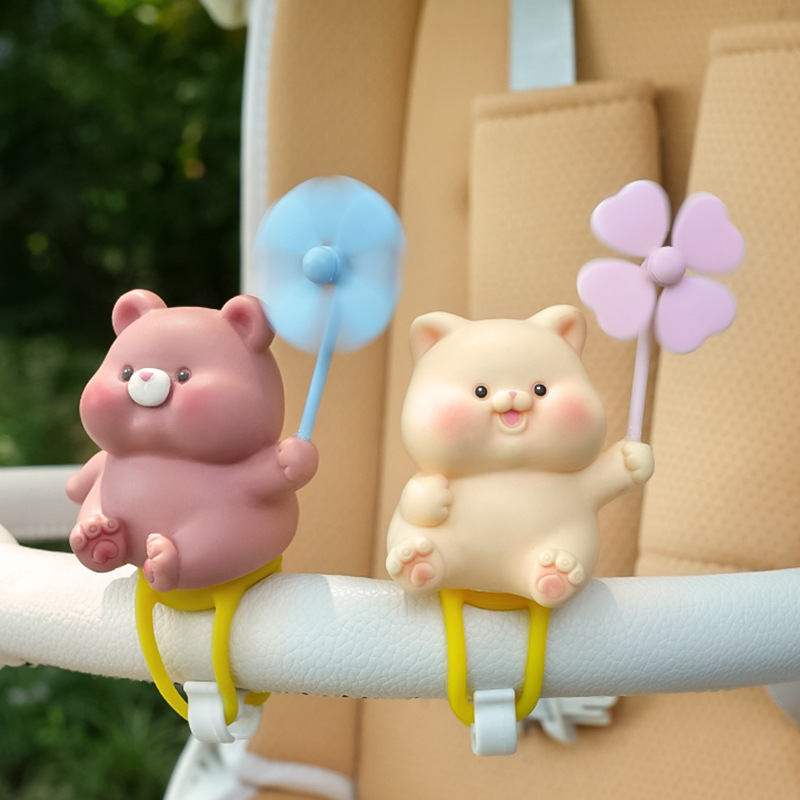 ベビーカー、小さな風車、装飾品、ベビーウォーカー、回転式幼児用なだめる装飾品、かわいいおもちゃ|undefined