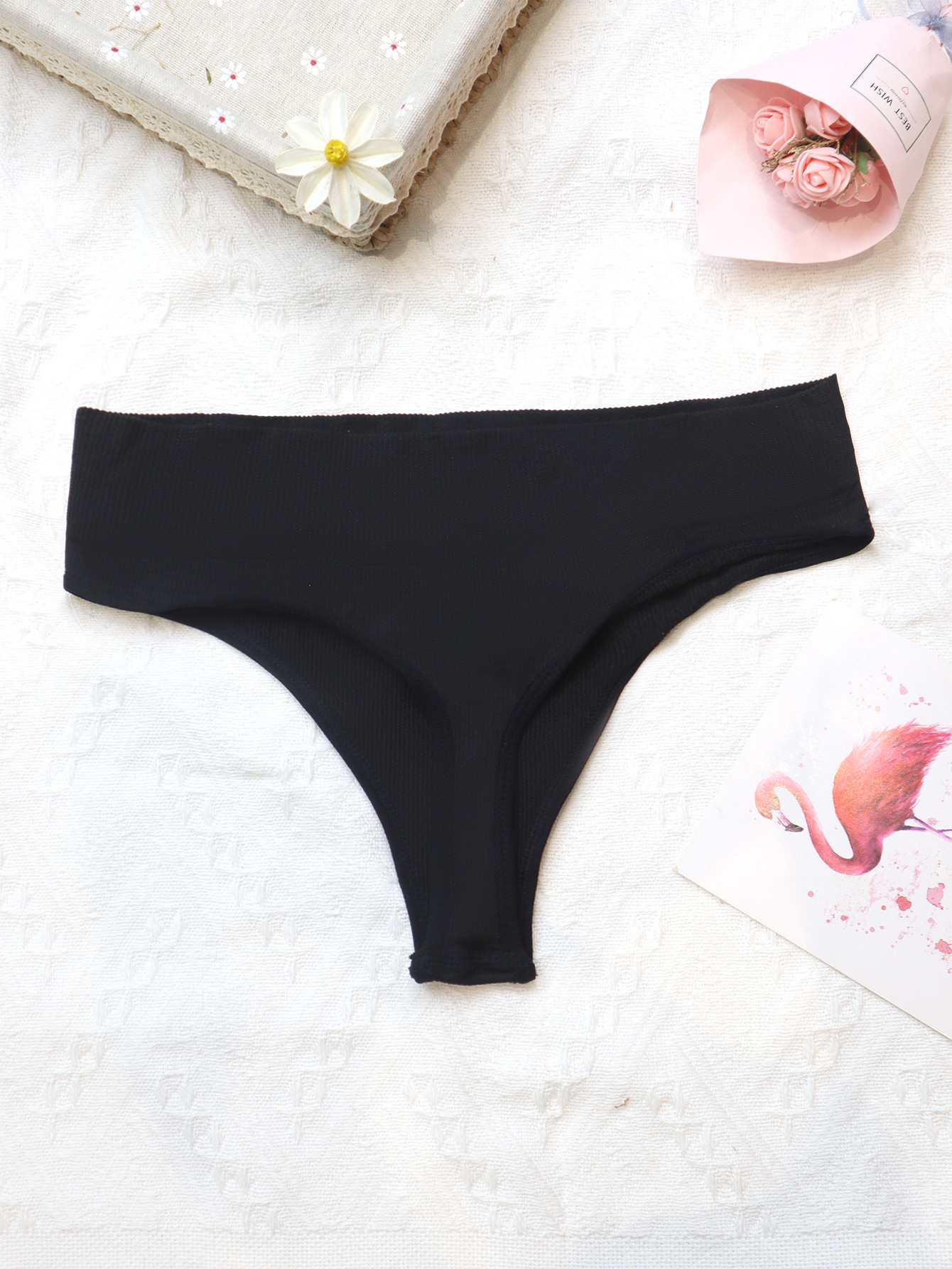 Nuevos pantalones en T de cintura baja para chicas sexy bragas de verano color sólido sin costuras bragas deportivas y de fitness comercio exterior transfronterizo