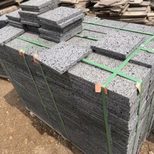 ✅黑洞石厂家黑色火山石板火山岩板材洞石别墅外墙造景文化石地铺