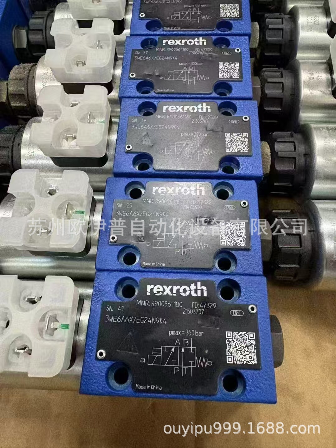 Rexroth液压电磁阀4WE6D6X/EG24N9K4电磁换向阀 力士乐 全新原装
