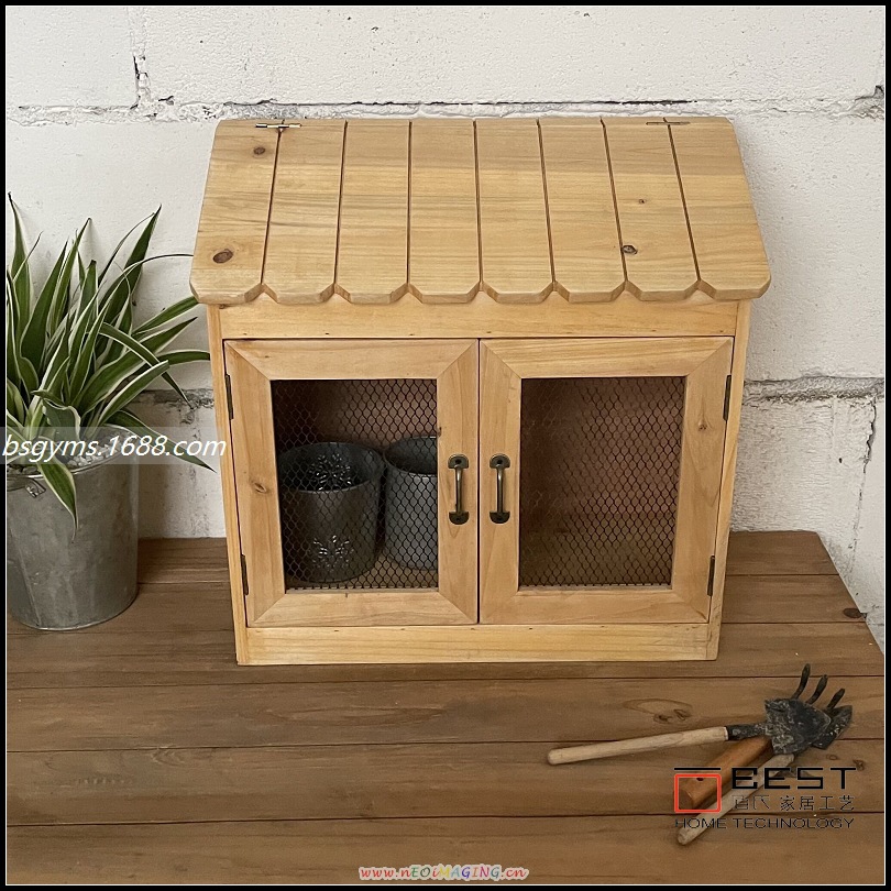 ZAKKA 홈 식료품 나무 저장 랙 단단한 나무 저장 캐비닛 찻잔 걸이 철 메쉬 도어 벽 걸이