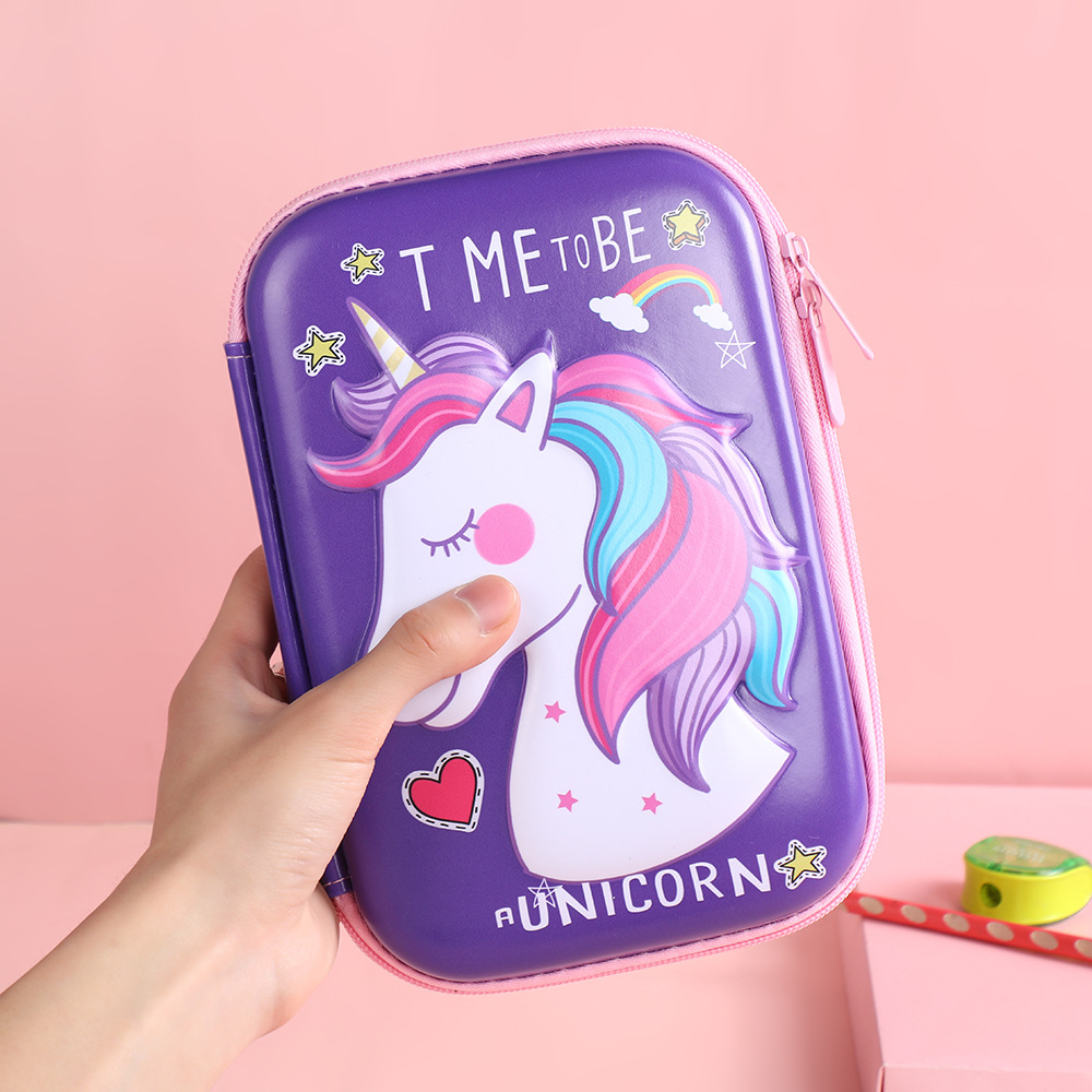 Caja de papelería 3D de dibujos animados de gran capacidad EVA lápiz caso niños lápiz caso multifuncional de múltiples capas de papelería al por mayor