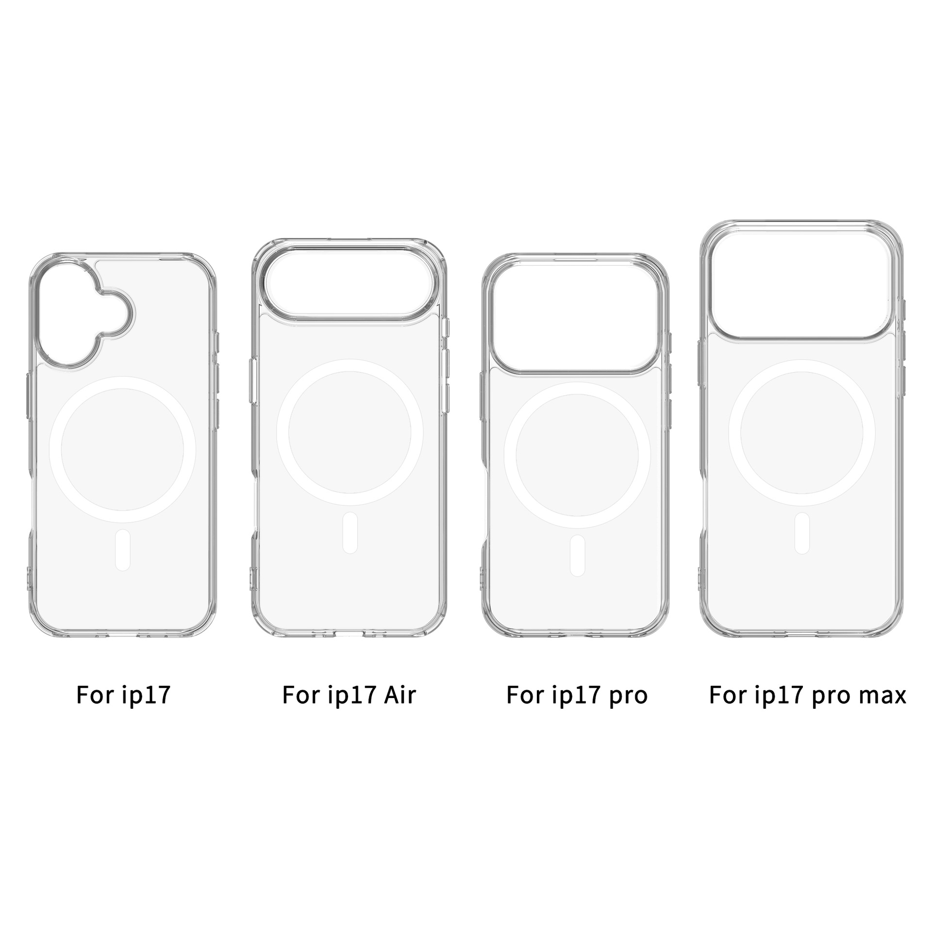 适用IPhone17透明二合一手机壳苹果17promax防摔TPU+PC保护套16