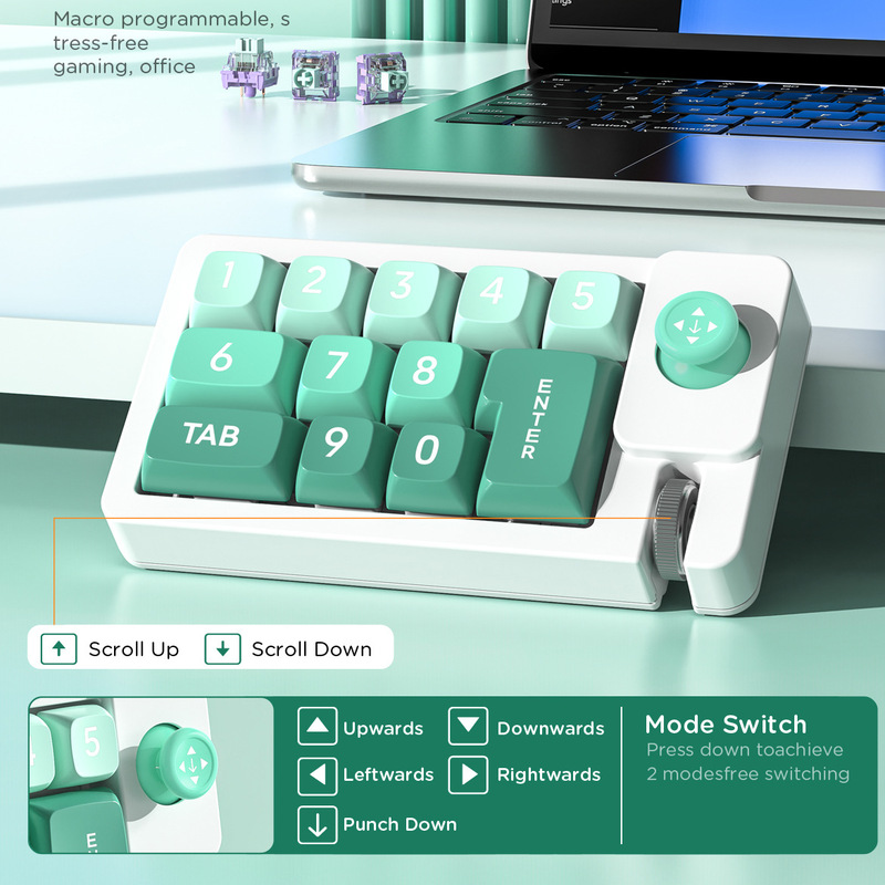 Mechanical Keyboard Macro Programming K810 Full-Key Hot-Swappable Rgb Backlight Type C Line Machine Separated Kaihua Axis in Stock