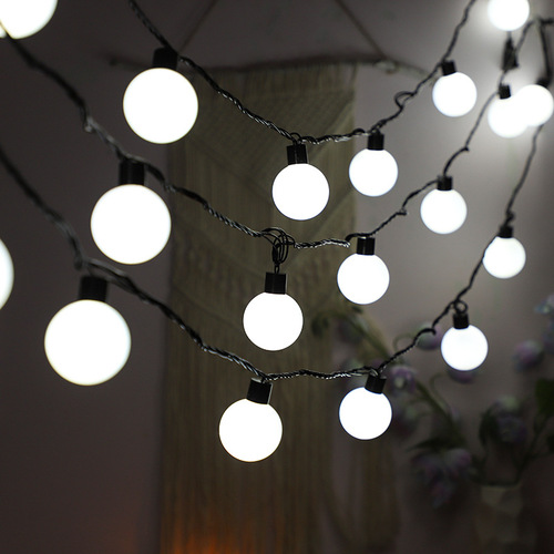 led乒乓球灯串婚庆节日户外露营婚礼派对背景布置多用途装饰彩灯
