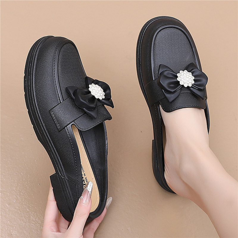 Bowknot Summer Nieuwe Outdoor Populaire Veelzijdige Topkwaliteit Hoogwaardige Casual Antislip Dames Halve Slippers_voghion.com