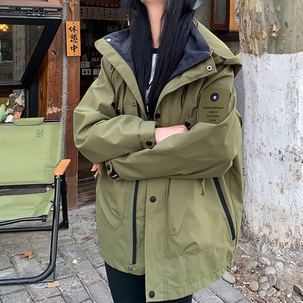 秋季外套男女冲锋衣2025新款小个子防风夹克登山服户外运动休闲潮