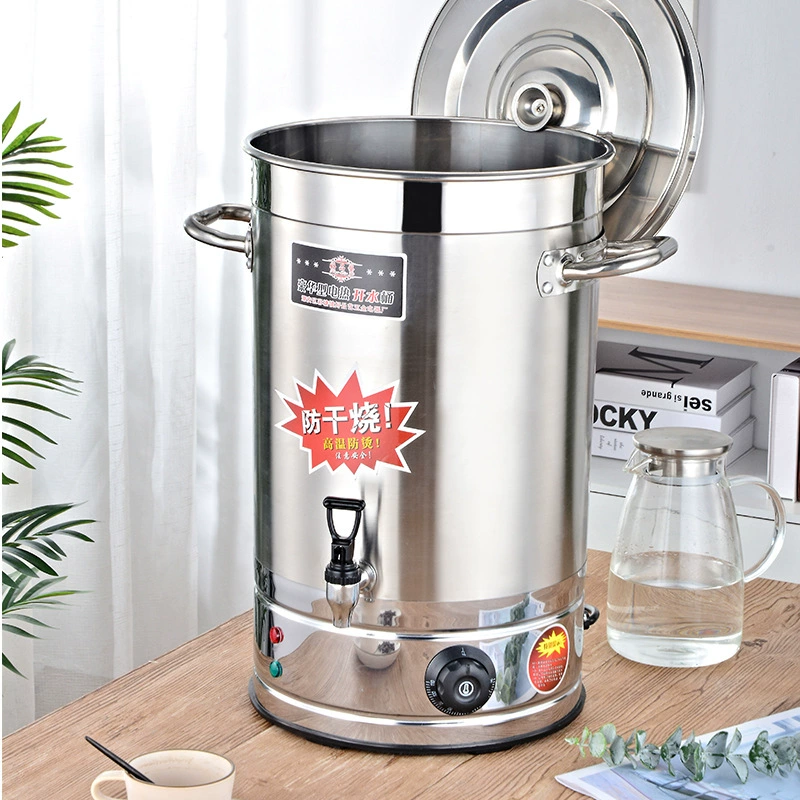 Оптовая Продажа с фабрики из нержавеющей стали электрическое отопление ведро для кипячения большой емкости коммерческое ведро для кипячения нагревательный водогрейный котел электрическое нагревательное ведро