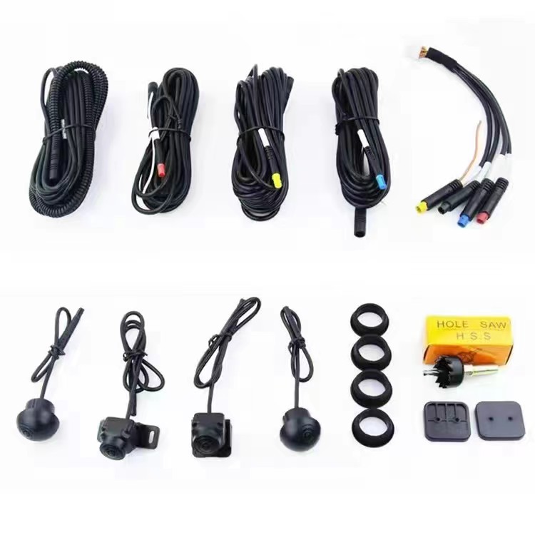 360 Panoramic Image System Blind Zone Car Side View HD Rear View Image Waterproof 360 Panoramic Camera