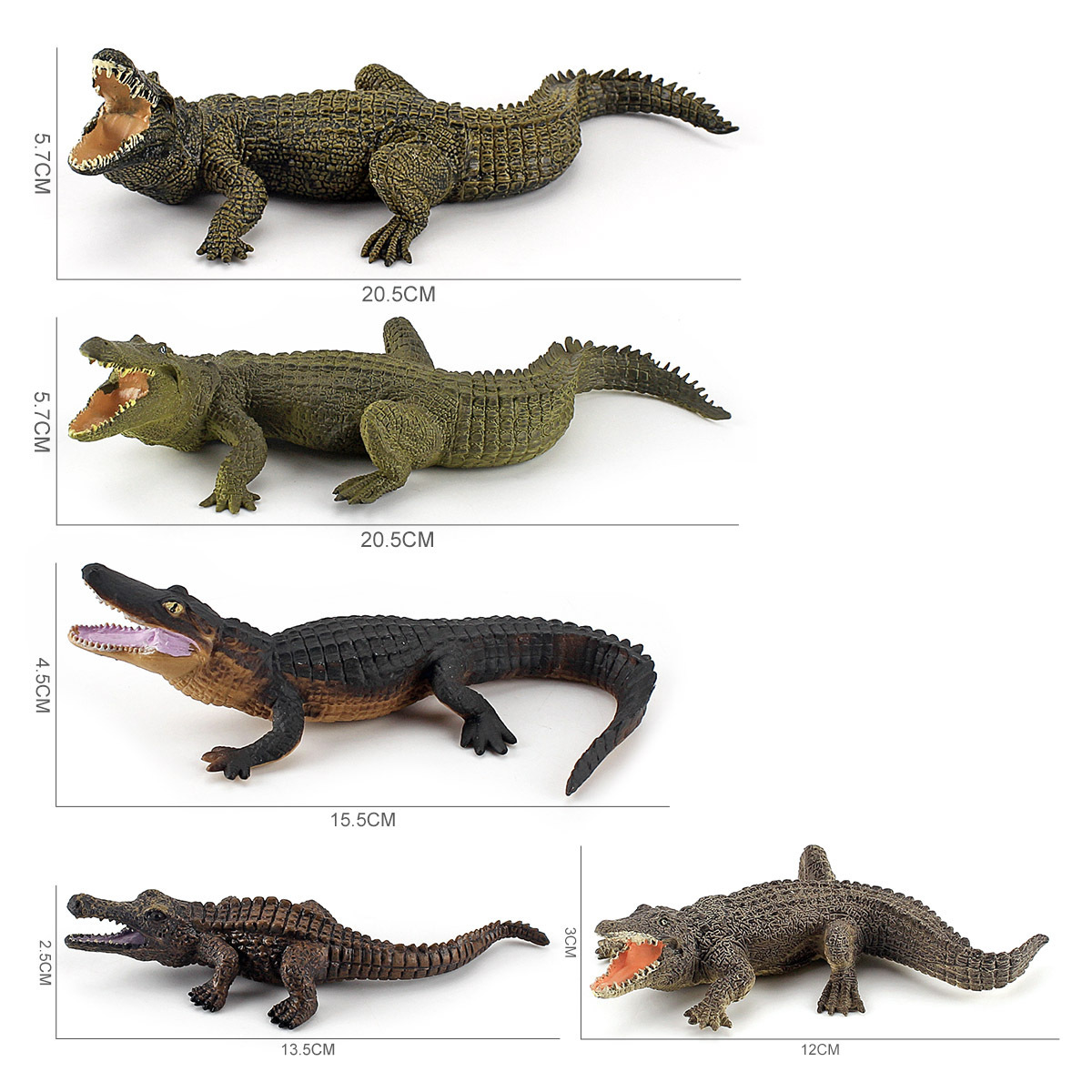 La educación temprana de los niños reptil cocodrilo de sangre fría decoración estática juguete simulación bosque cocodrilo modelo traje transfronterizo