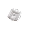 White [round hole buckle]
