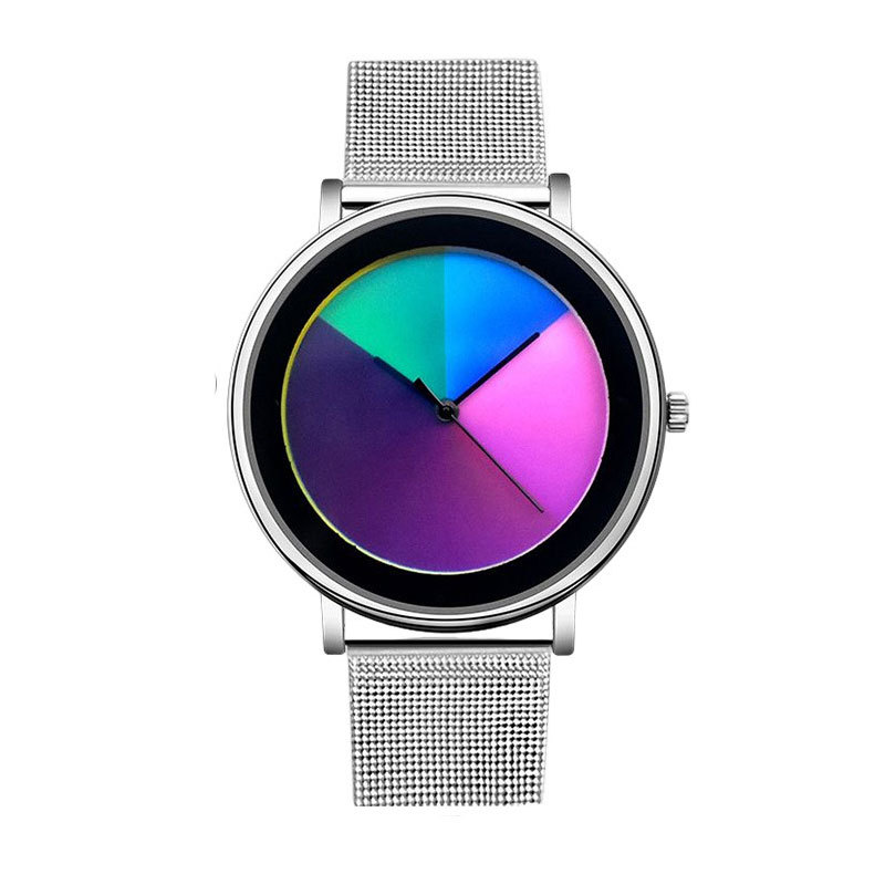 실버 쉘 블랙 페이스 실버 밴드