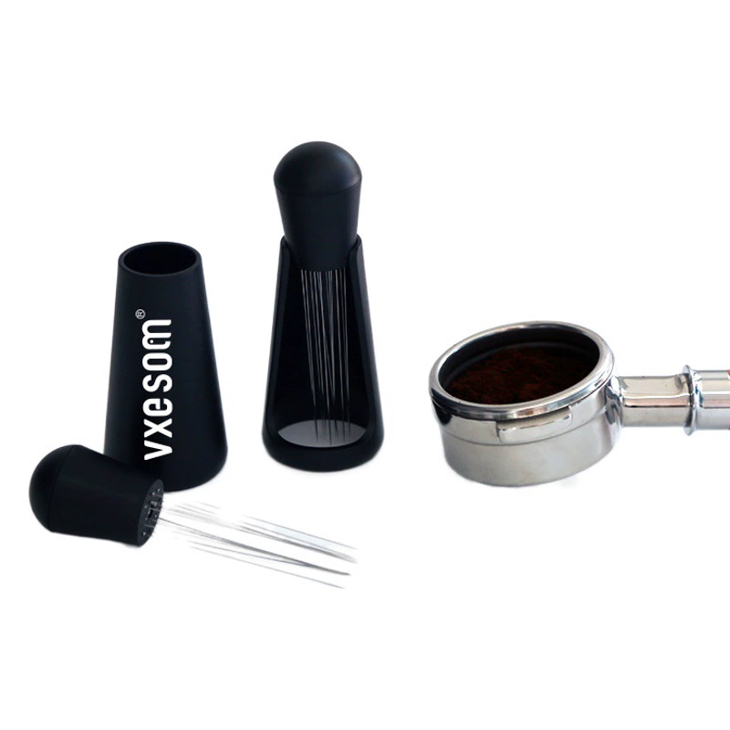 Игла для пудры из кофейной ткани ABS Ручка для сосновой пудры Чаша для пудры Игла для кофе из нержавеющей стали с устройством для рассеивания основания
