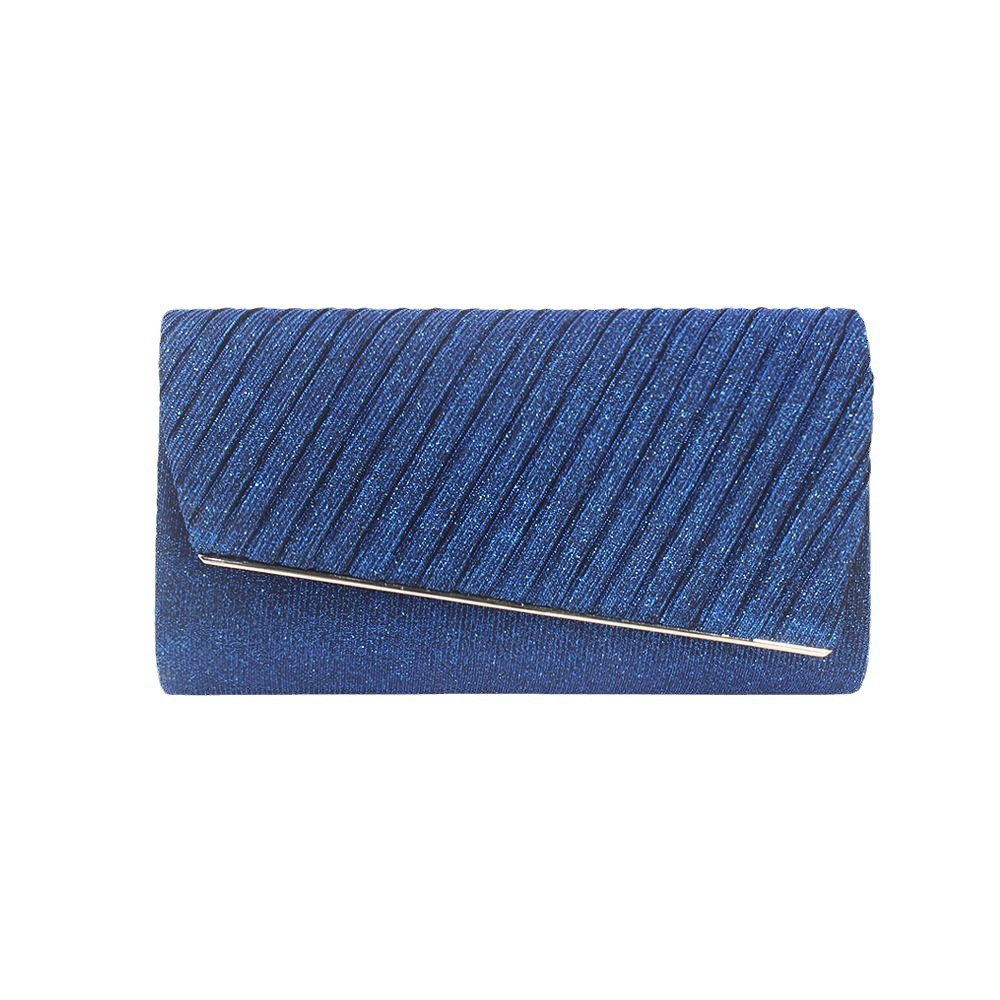 Nuevo suministro directo de fábrica material flash noche bolsa embrague bolsa de una sola pieza entrega