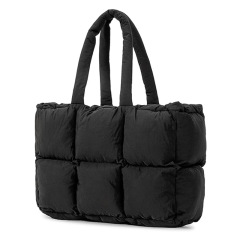 Amazon ベストセラー キルティング ふわふわ ハンドバッグ ショルダー トートバッグ 軽量 財布 仕事 旅行 フィットネス用