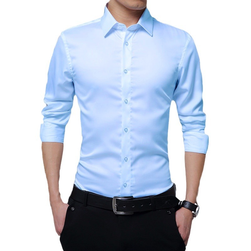 Autumn men's long sleeved shirts, formal attire, professional wholesale, thin style shirts, long sleeved men's slim fit men's shirt trend