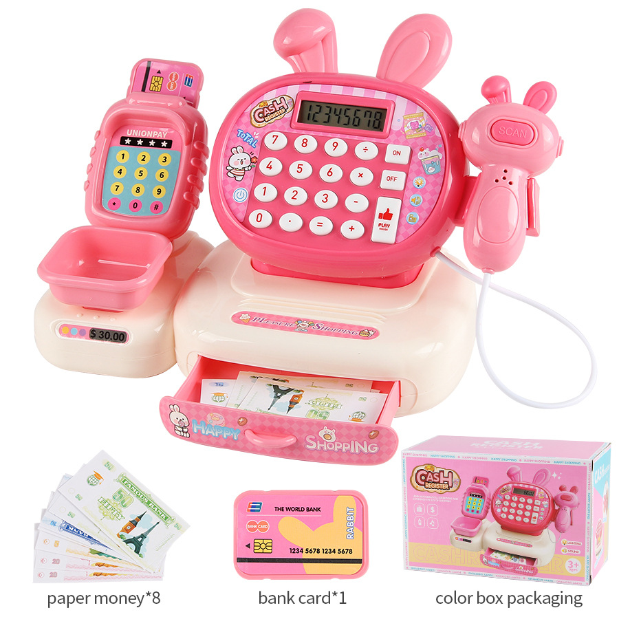 T858 - 1M conejo rosa set de 10 piezas 270g